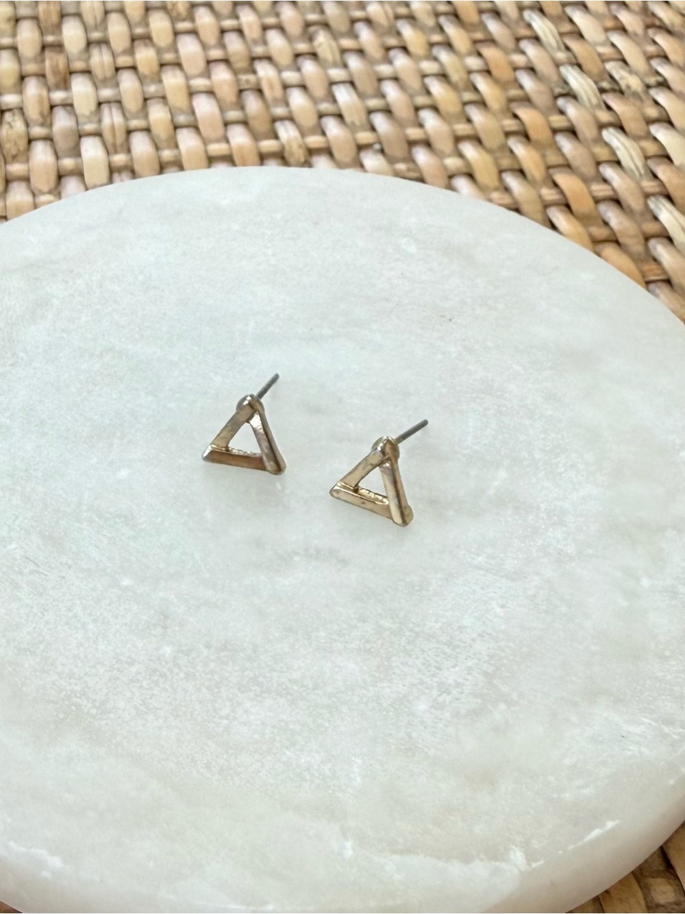 Vintage Triangle Stud Earrings - Women Jewelry